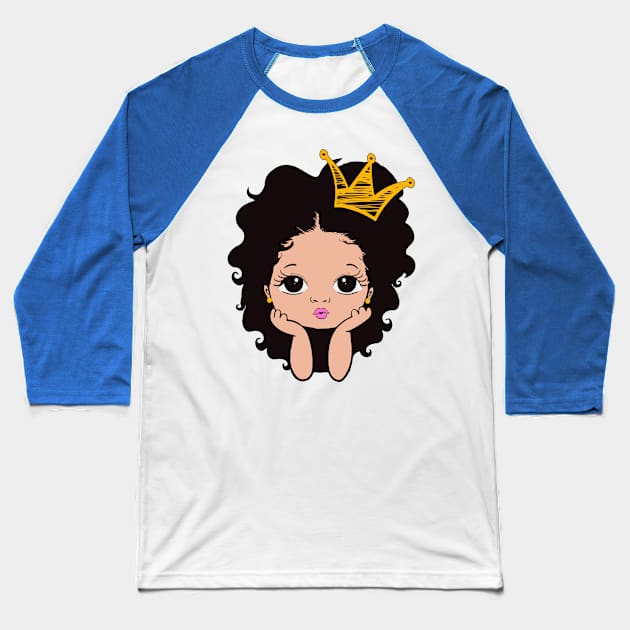 Pretty Black Girl, Black Girl Magic, Black Daughter Baseball T-Shirt by UrbanLifeApparel